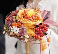 Brautstrauß im Herbst