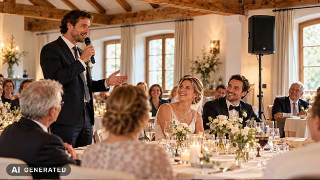 Klarer Klang für den Hochzeitstoast